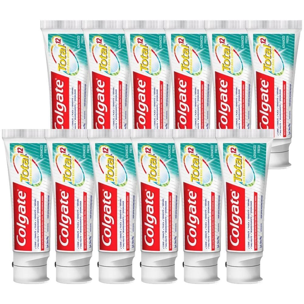 Kit Creme Dental Colgate Total 12 Advanced Fresh 90g com 12 unidades