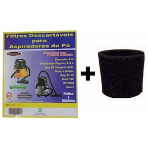 Kit Com 3 Sacos Descartáveis Aspirador De Pó Electrolux A10 Smart Mod. A10s + Filtro Motor