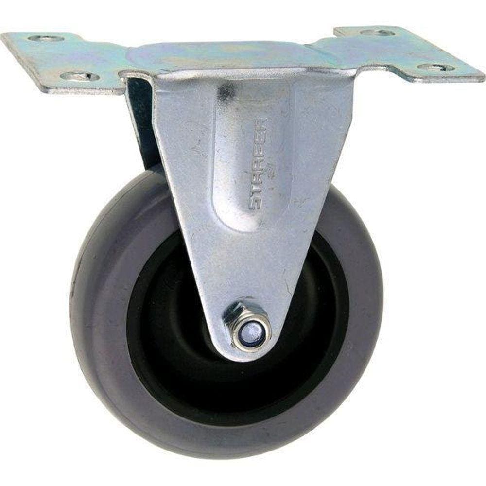 Rodízio Placa Fixa 4 Pol. (100Mm) Para Aparafusar Starfer