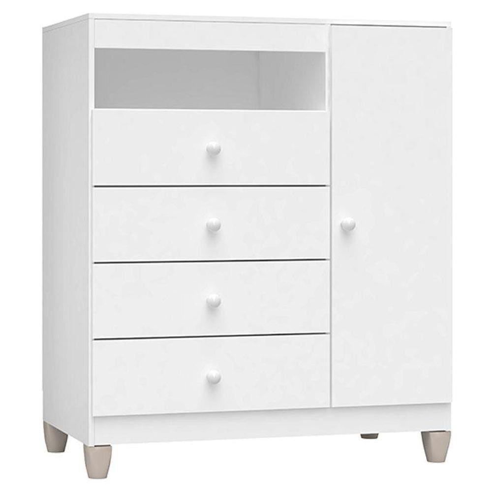 Cômoda Infantil Ternura Baby com Porta Brilho - Incorplac