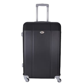 Mala de Viagem Media Continental em ABS, Cadeado Embutido, Rodas Giro 360º IKA Preta
