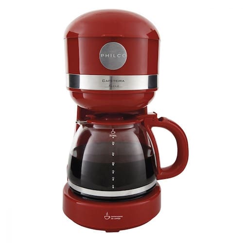 Cafeteira Retrô Vermelha Philco 127V PCF38 - 110V Menor preço em Cafeteira Retrô Vermelha Philco 127V PCF38 - 110V