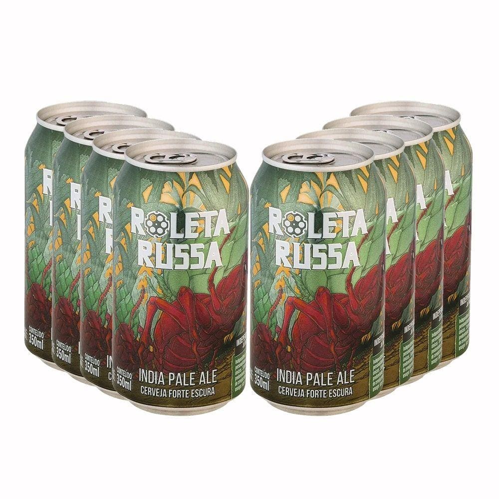 Pack 8 Cervejas Roleta Russa IPA 350ml lata