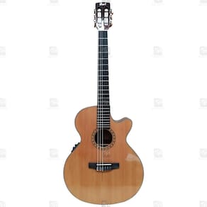 Violão Elétrico Tampo Maciço Cort Cec 5 Natural Pré Fishman