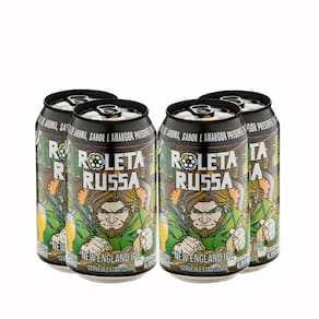 Pack 4 Cervejas Roleta Russa New England IPA Lata 350ml