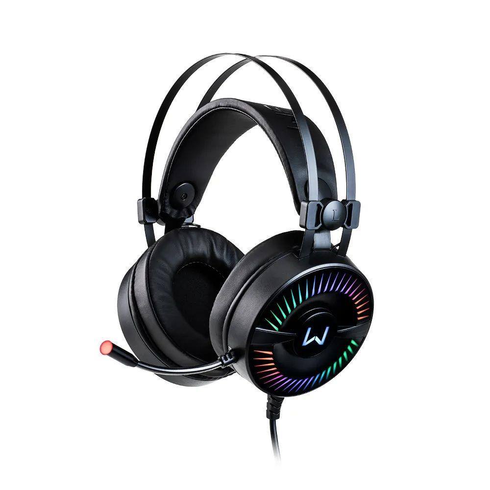 Fone Headset Gamer Sades Usb Armor Realtek Rgb Profissional