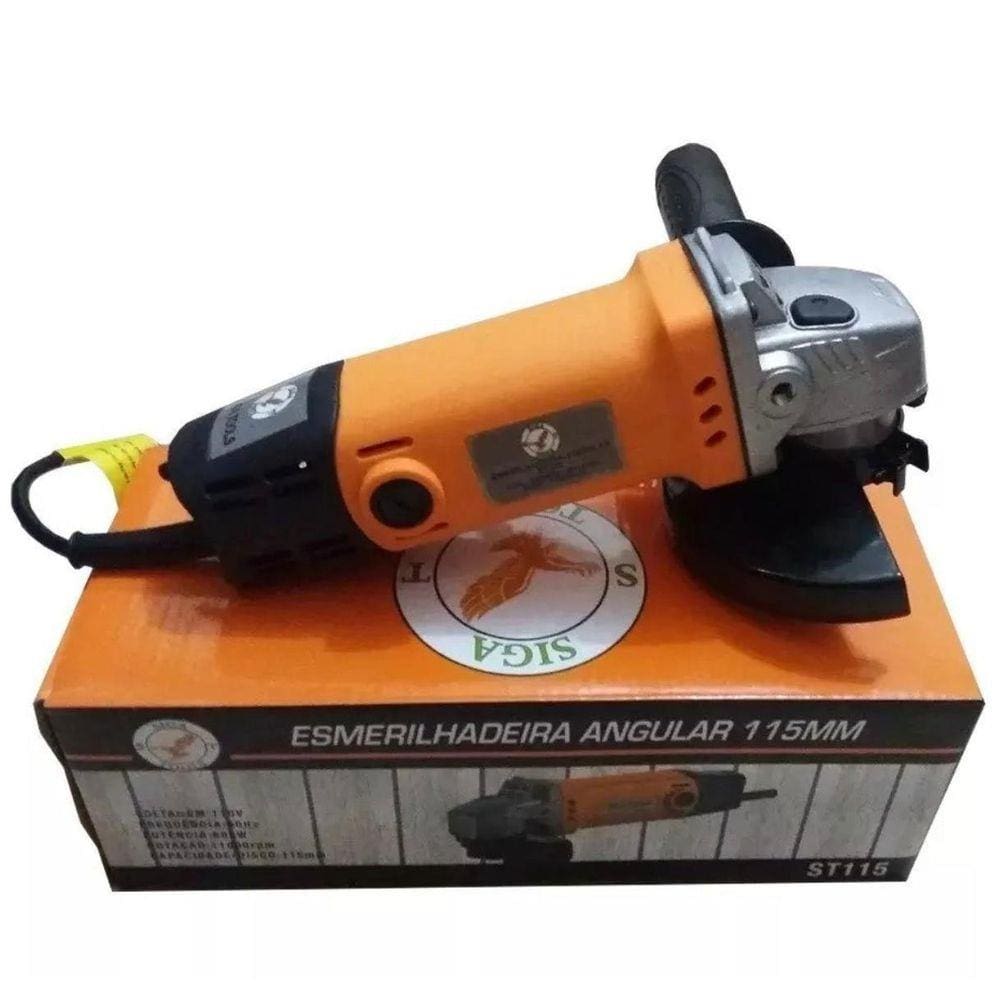 Lixadeira Esmerilhadeira Angular 600W 11000Rpm 115Mm 110/200V