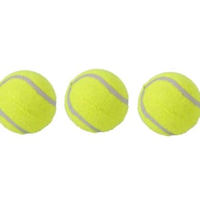 Brinquedo Para Cachorro Kit Bola De Tênis Com 3 Unidades