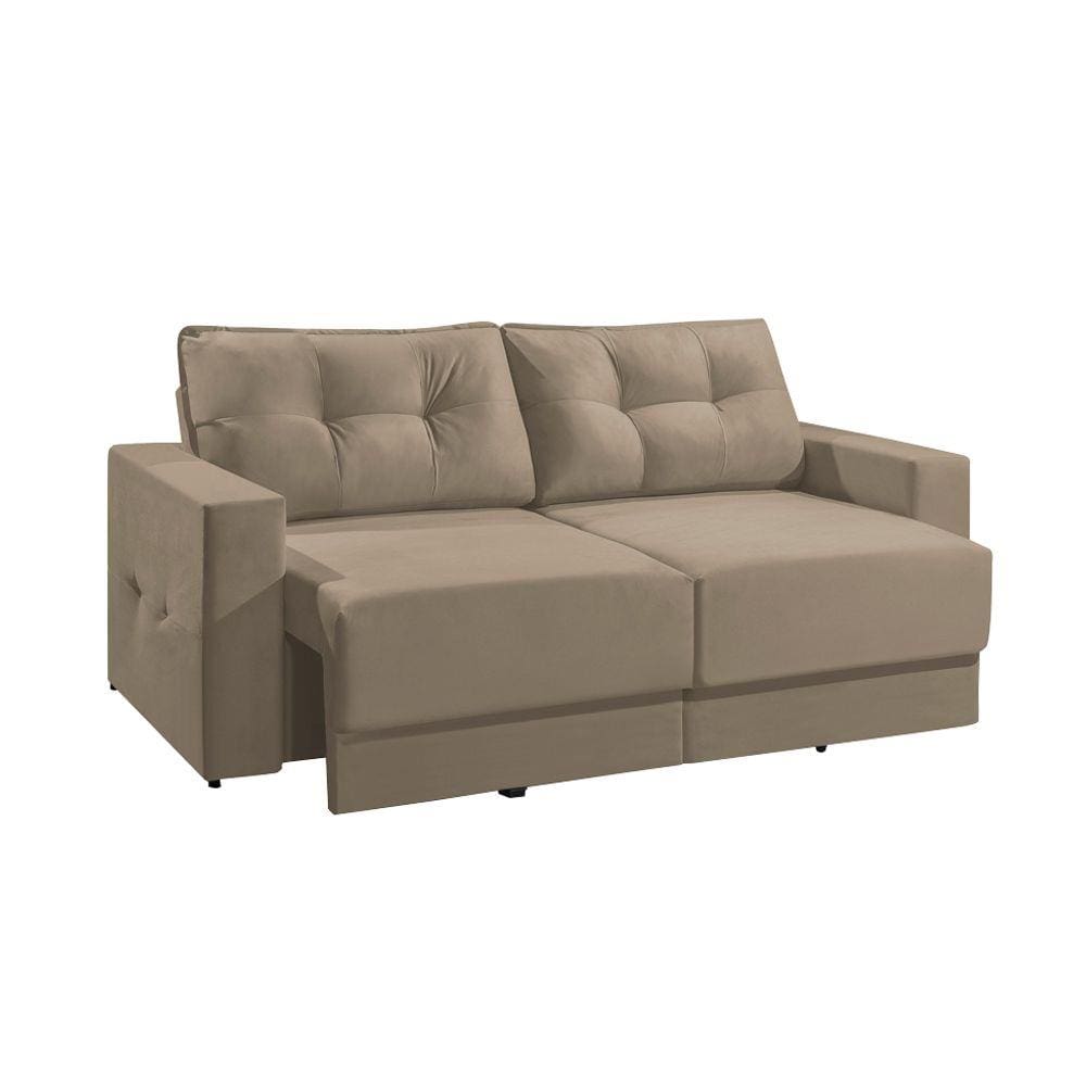 Sofá 3 Lugares Retrátil Lubeck Suede 180 Cm