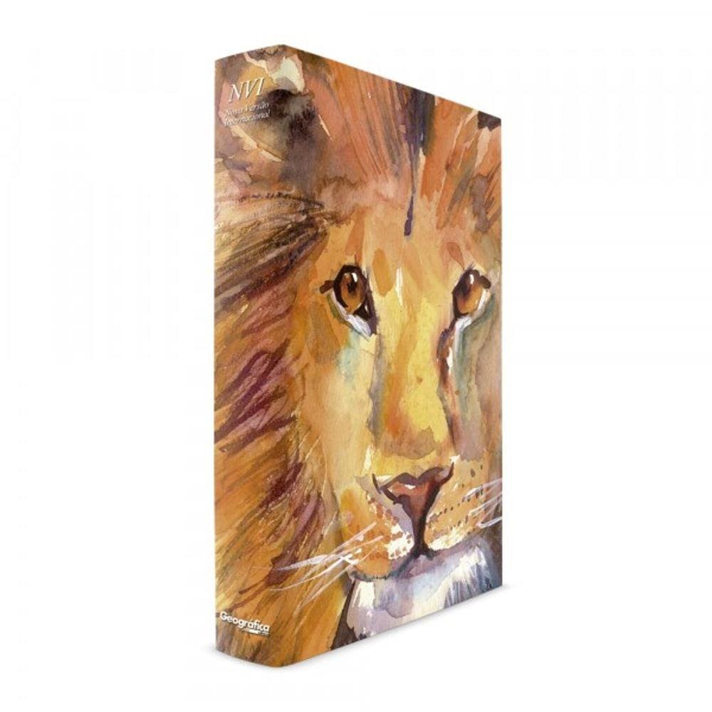 Bíblia do Leão Laranja - Capa Dura Luxo - NVI