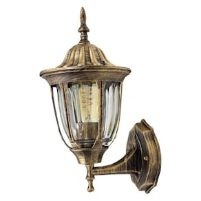 KIT 3X Arandela Colonial Alumínio Ouro Velho E27 Retro St202p