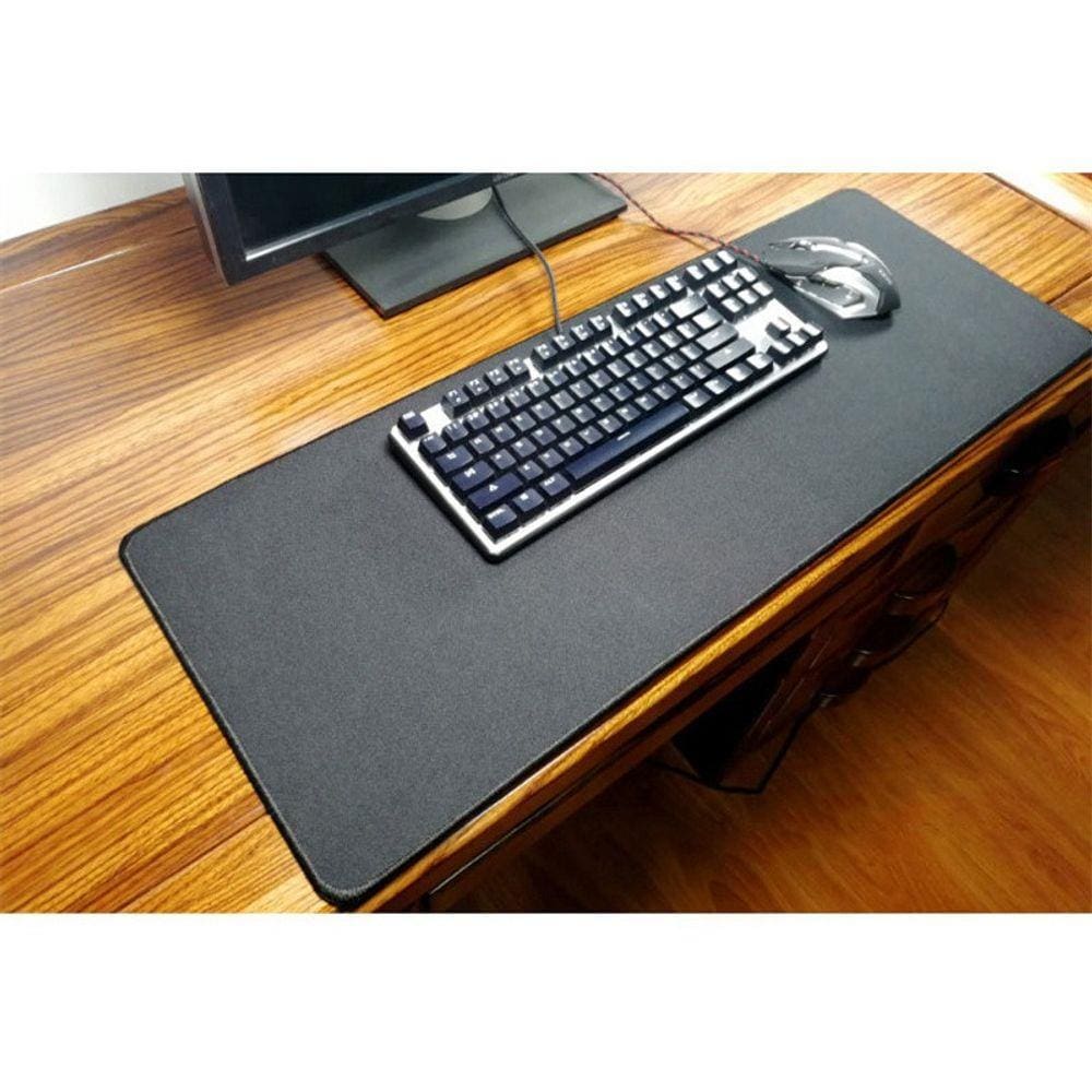 Mouse Pad Gamer Grande Barato Tamanho 70x35cm Speed Todo Preto Sem Estampa - Exbom MP7035C25