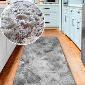 Tapete Passadeira Shaggy Pelo Alto Felpudo 50x200cm Casa Dona Cinza