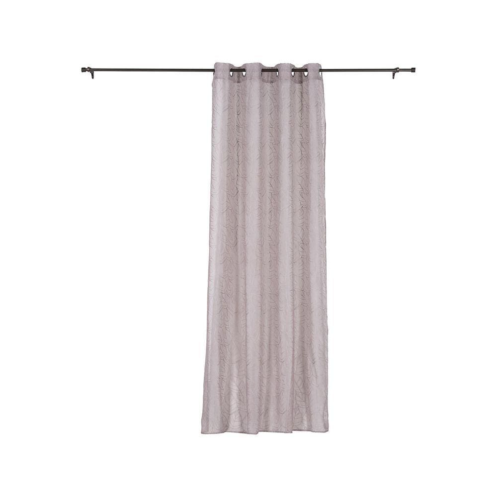 Cortina Véu 1 Folha 140x220cm Taupe Just Home Collection