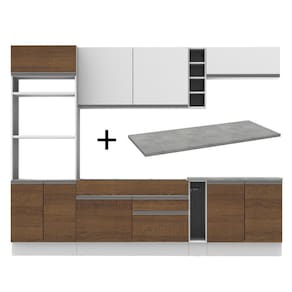 Cozinha Completa Madesa Vicenza com Armário e Balcão + Tampo
