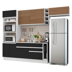 Cozinha Completa Madesa Safira com Armário e Balcão (Sem Tampo e Pia)