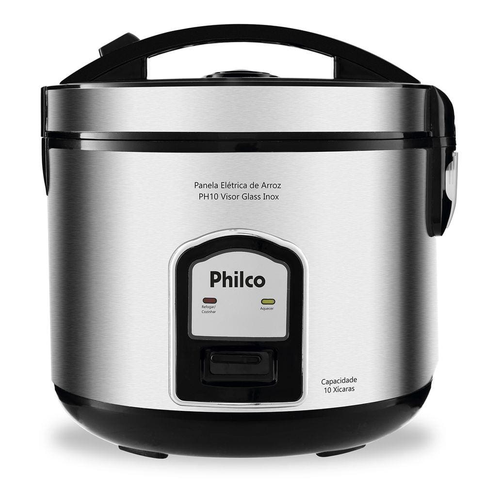 Panela de Arroz Philco 10 xícaras PH10P Visor Glass Inox