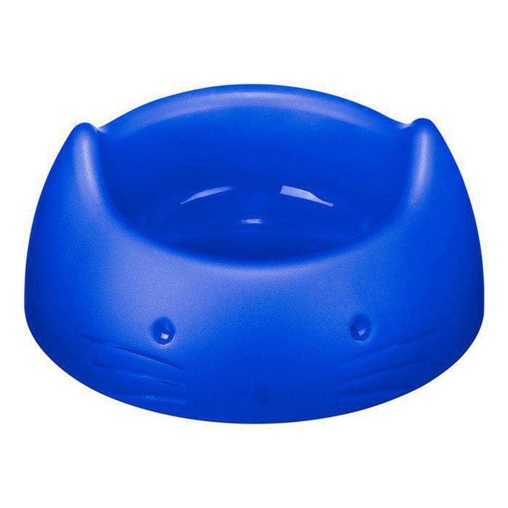 Comedouro Gato 200Ml Azul