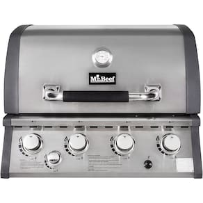 Churrasqueira a Gás de Embutir com 4 Queimadores Aço Inox Mr Beef