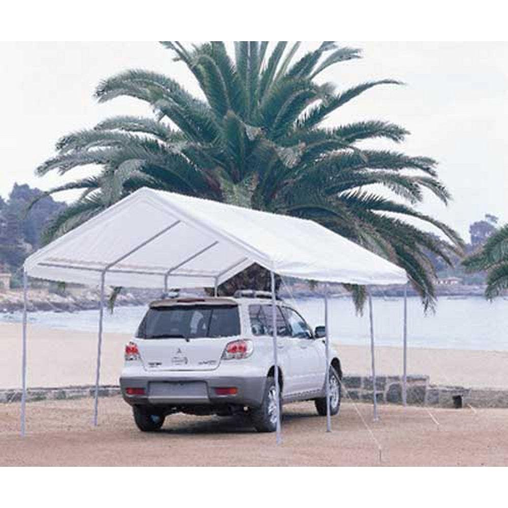 Gazebo Retangular para Carro 600x300cm Branco