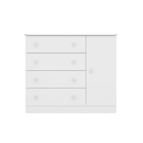 Cômoda Sapateira 01 Porta e 04 Gavetas Linha Doce Sonho Qmovi