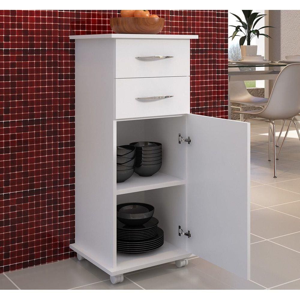 Armário Balcão Quarto Cozinha Lavanderia 1 Porta 2 Gavetas