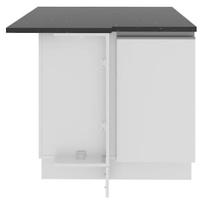 Balcão de Canto Madesa Acordes Glamy 100% MDF 1 Porta Branco