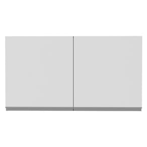 Armário Aéreo Glamy 120cm 2 Portas Branco/Rustic Madesa