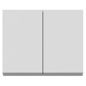 Armário Aéreo Madesa Acordes Glamy 100% MDF 80 cm 2 Portas Branco