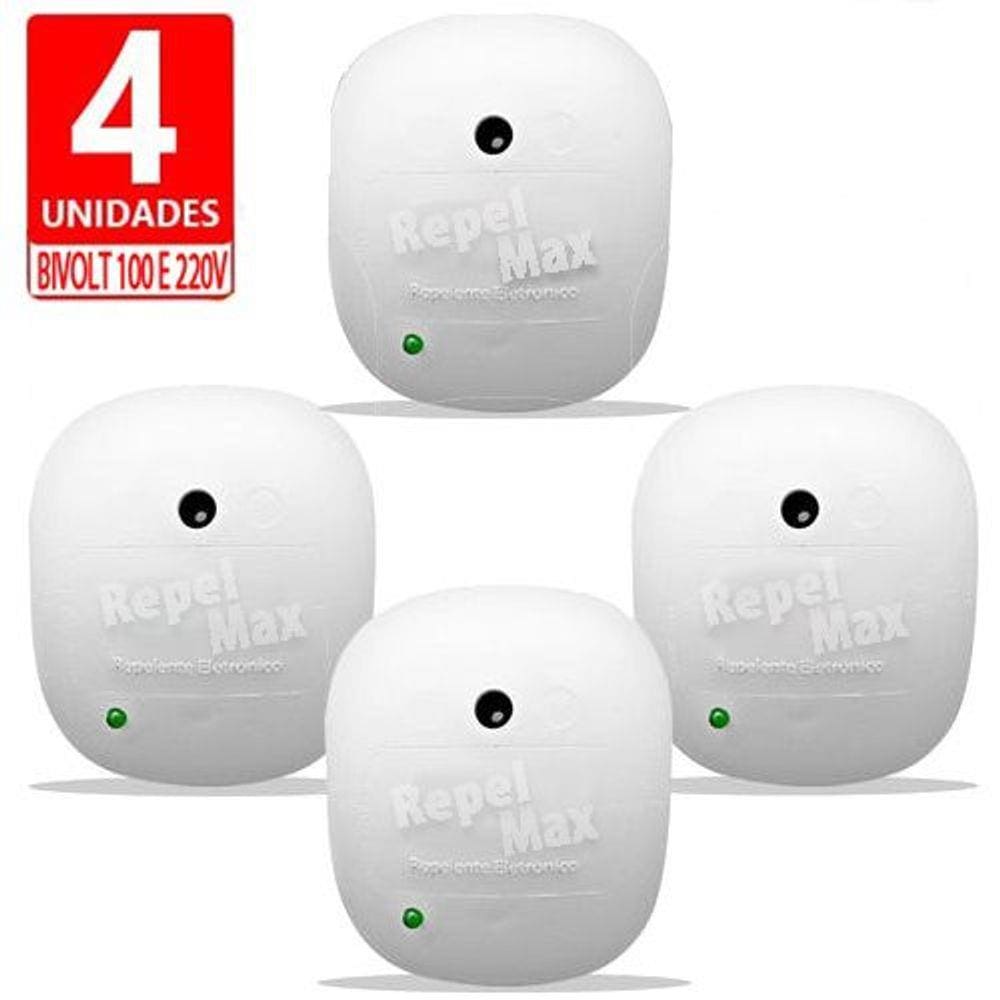 Repelente Eletrônico Zen Branco, Bivolt, Inaudível, Econômico, Leve 4 Unidades