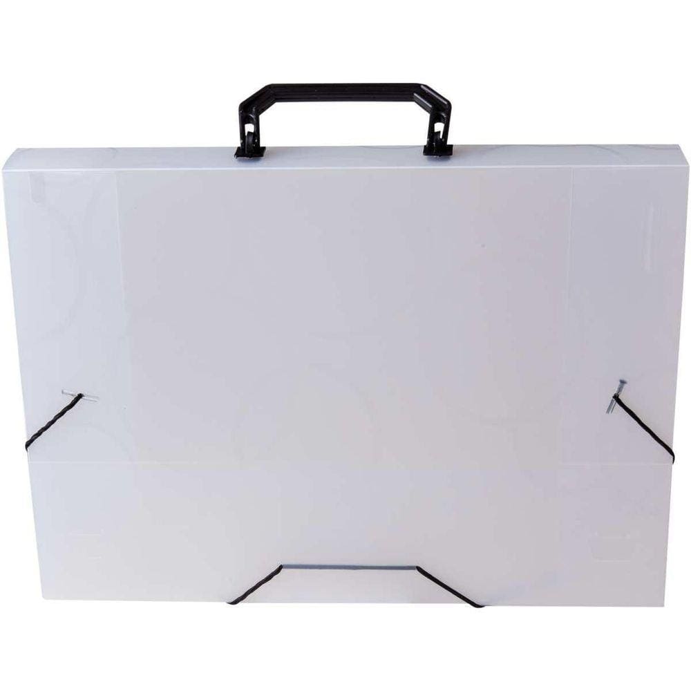 Maleta Plastica Com Alca Dellosmile Oficio Cristal