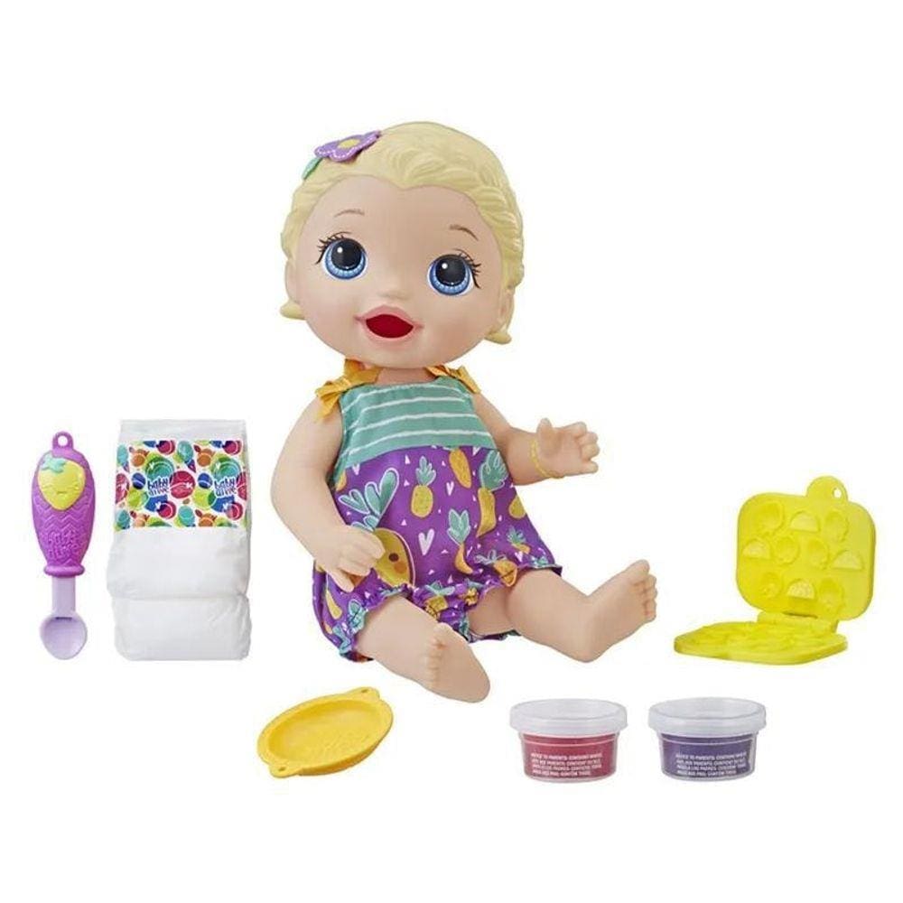 Boneca Baby Alive Hasbro Lanchinho Divertido Loira-E5841L