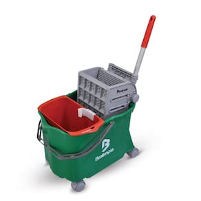 Balde Espremedor para Mop Úmido Doblô 20 l Flex Verde Bralimpia