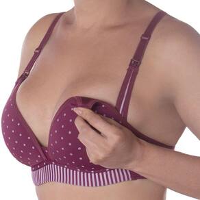 Sutiã amamentação bojo flexível lingerie para mamães Morisco