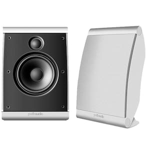 Polk Audio OWM3 - Par de caixas acústicas para Home Theater ultra-versátil Branco