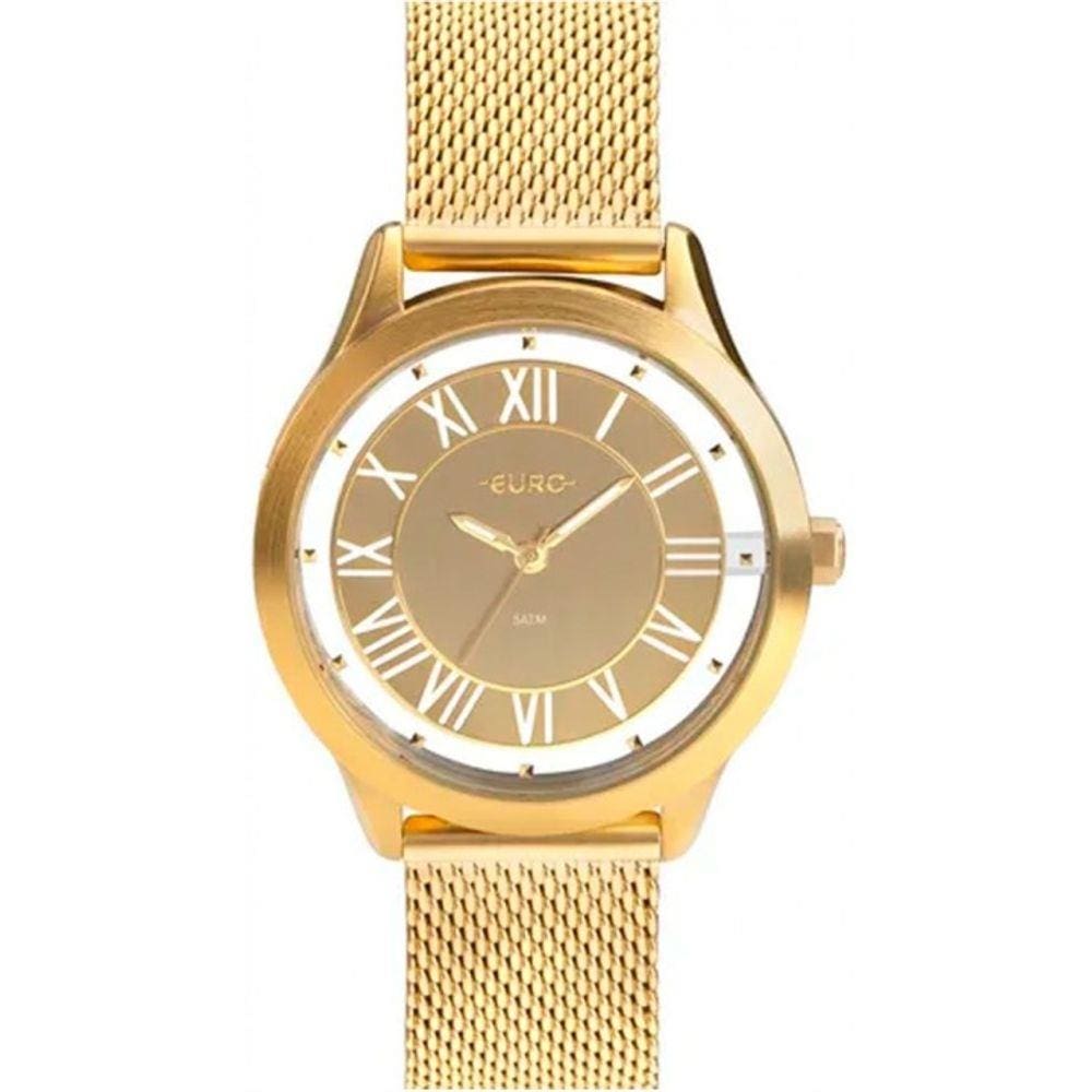 Relógio Euro Ouse Ser Você Mesma Fem Dourado EU2039JH/4D