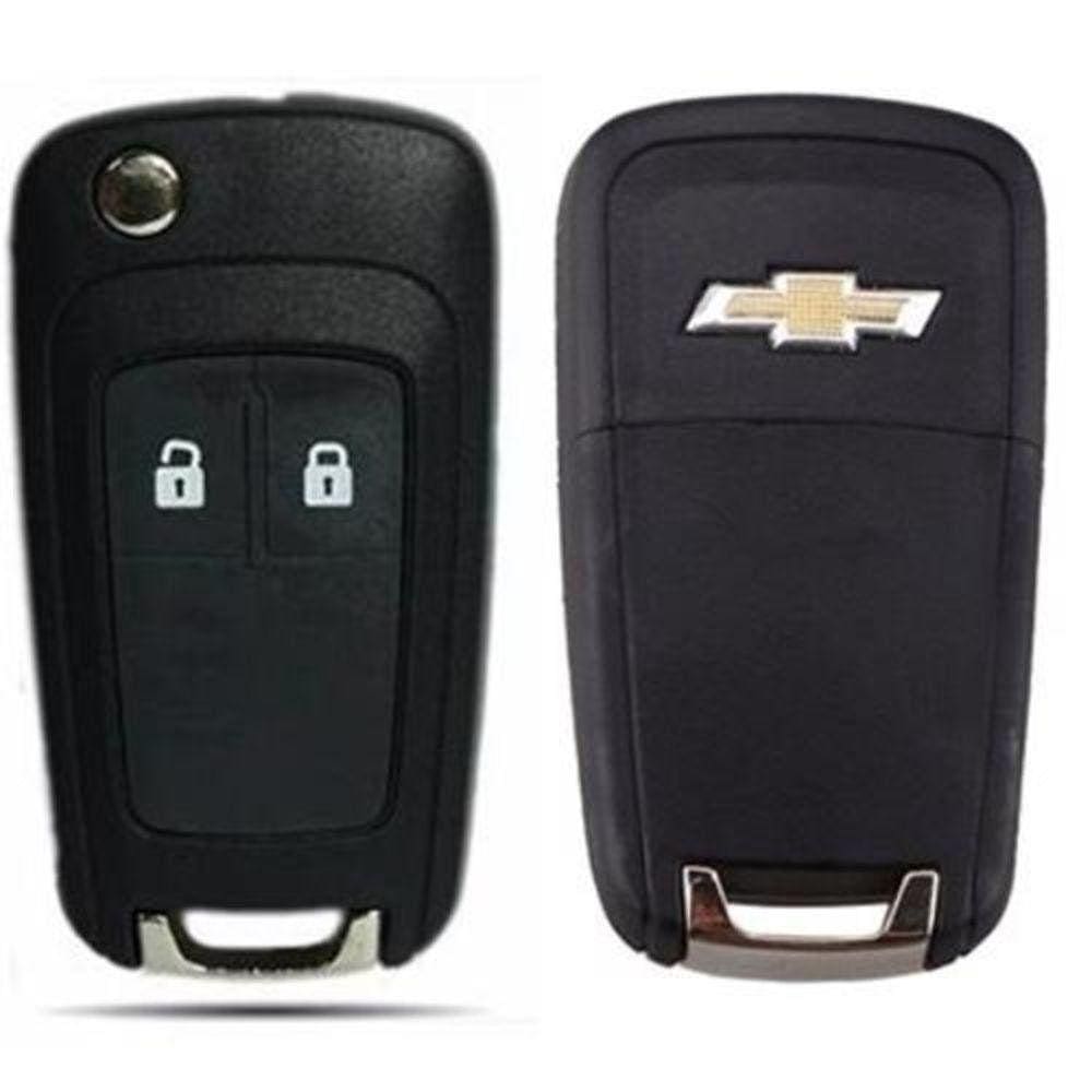 Carcaça Chave Canivete Chevrolet Cruze Cobalt Onix 2 Botões
