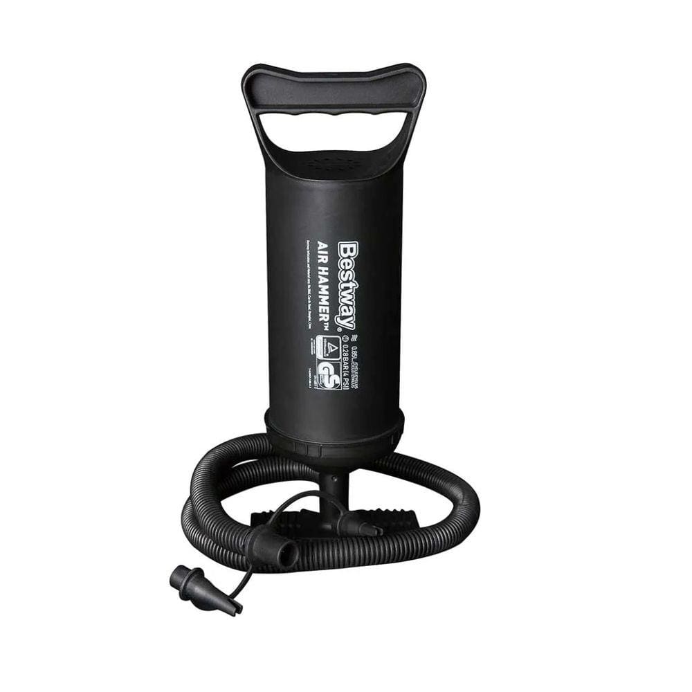Bomba de ar manual para infláveis Bestway Air Hammer, indicada para colchões, piscinas e poltronas