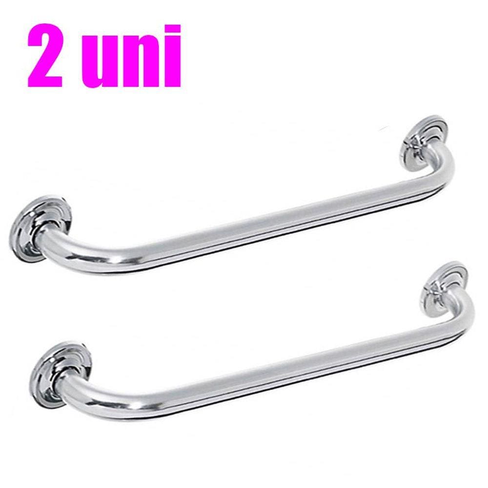 Alça de Apoio Banheiro Barra Inox 60cm Idoso Cadeirante Deficiente Acessibilidade