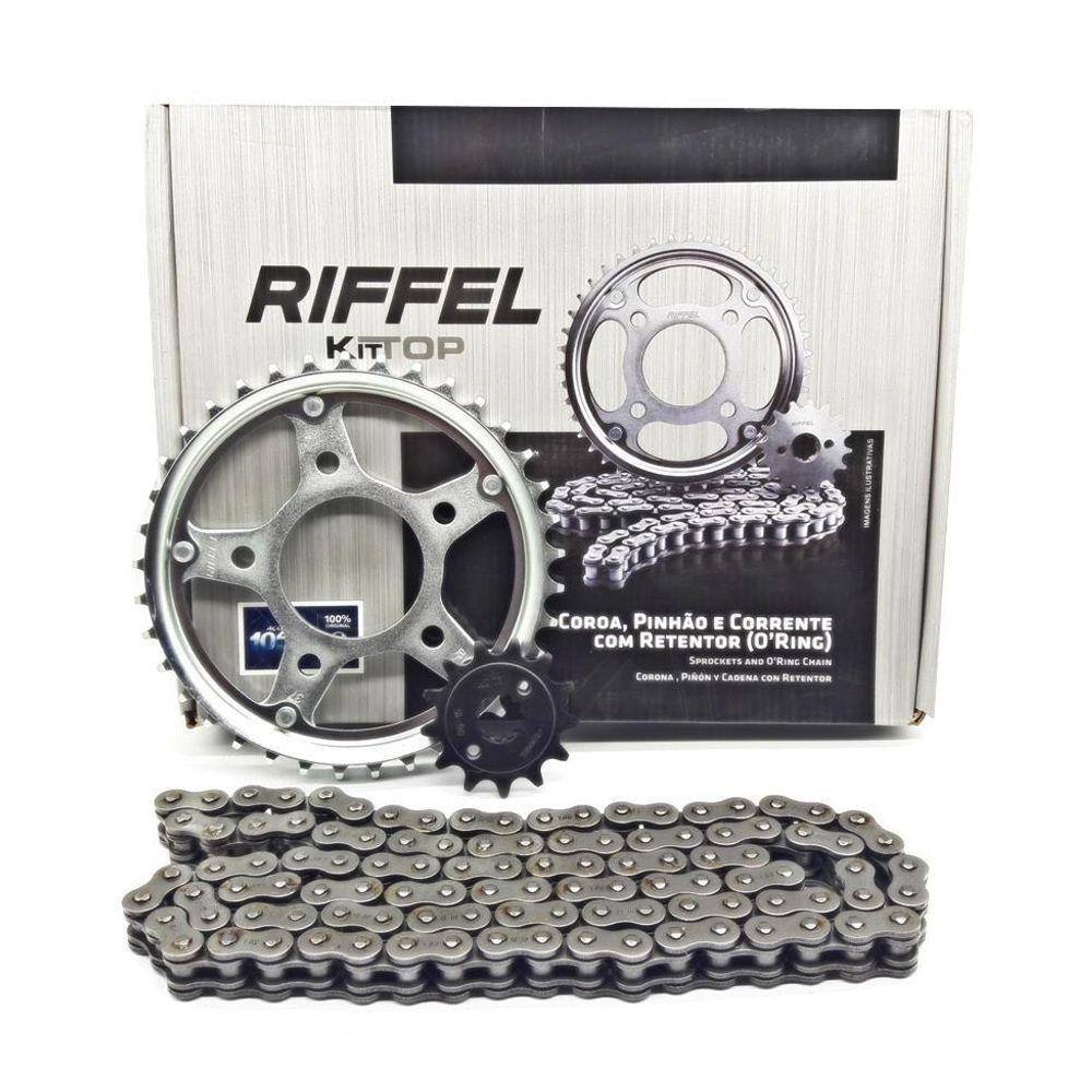 Kit Relação Transmissão Cbx250 Twister 01 A 08 Riffel C/Ret