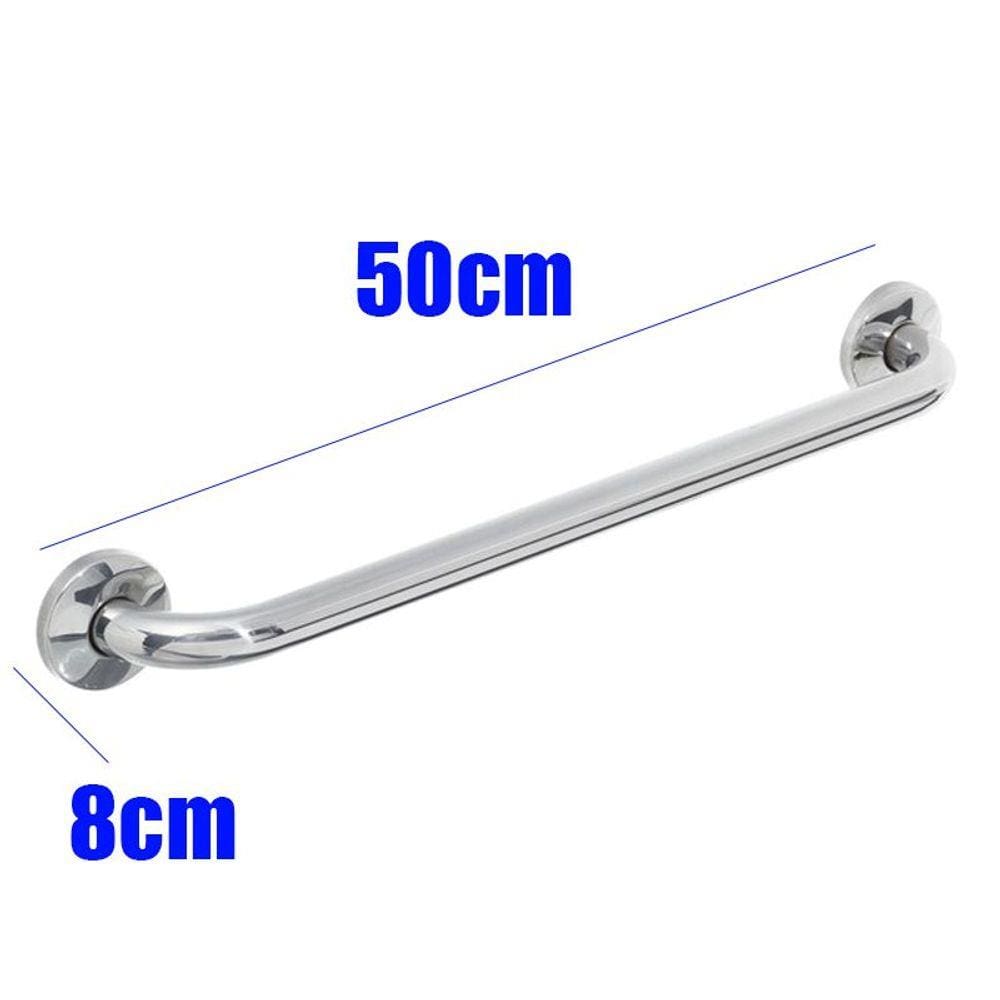 Alça Apoio Banheiro Inox Reta 50cm Idoso Cadeirante Acessibilidade Deficiente 