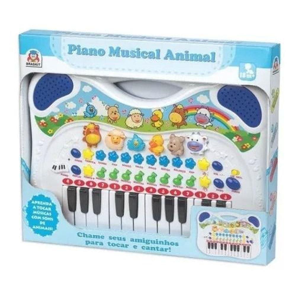 Piano de Brinquedo Infantil Animais da Fazenda Teclado Bebê - Toys