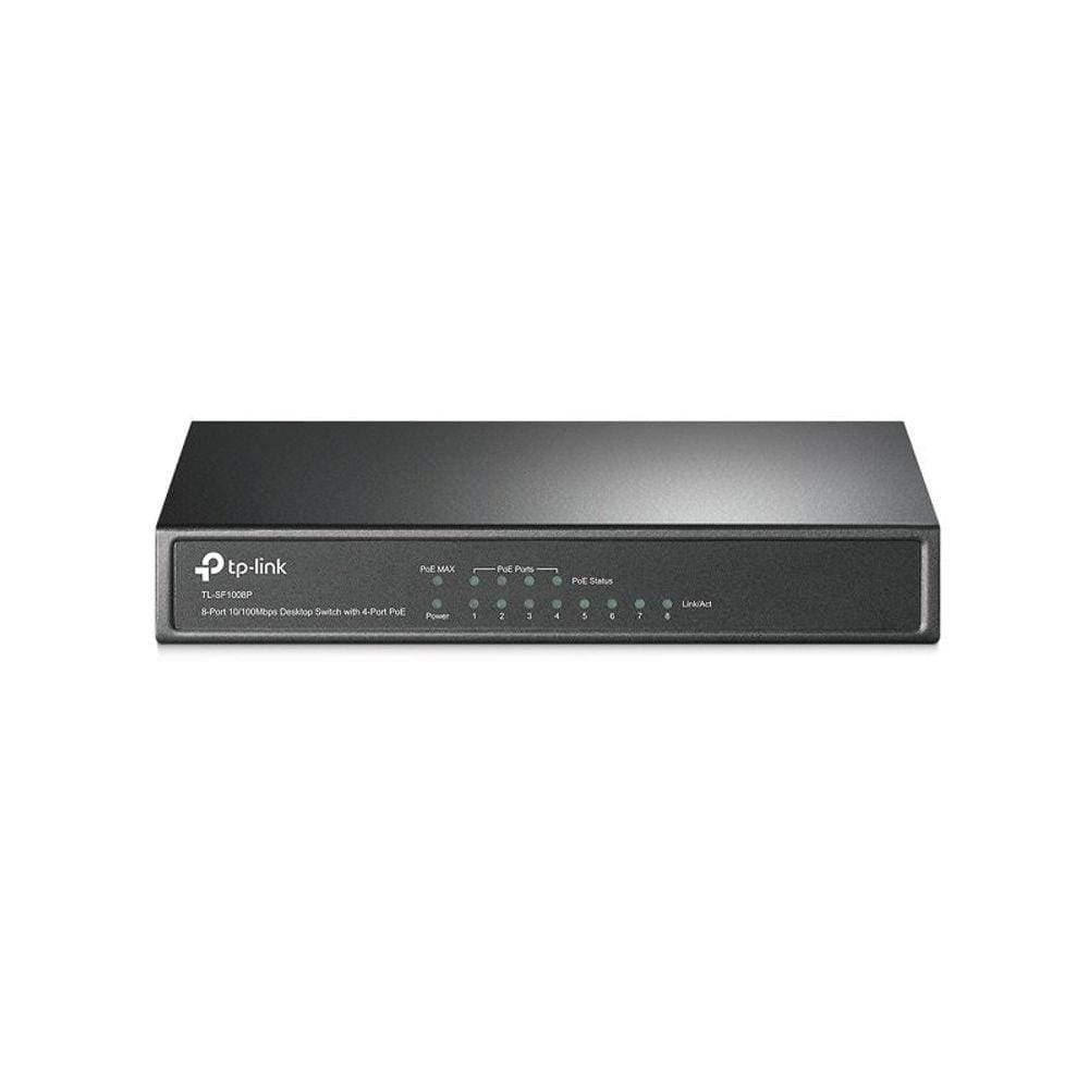 Switch Tplink De Mesa 8 Portas 10/100 ( 4 Portas Poe ) Tls