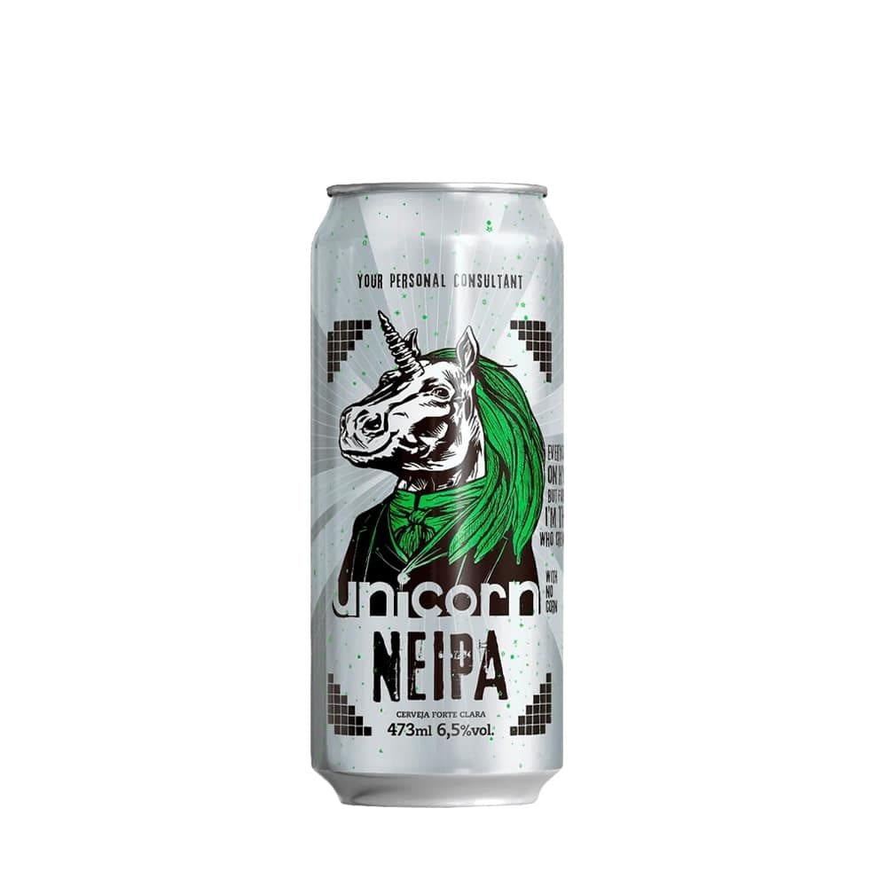 Cerveja artesanal Unicorn NE IPA lata 473ml