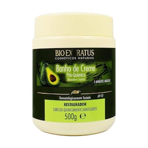 Banho De Creme Pós Química Abacate E Jojoba 500g