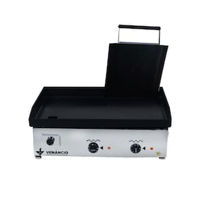 Chapa Bifeteira Elétrica Inox 65 cm C/ Prensa CE65P - 220v - Venâncio