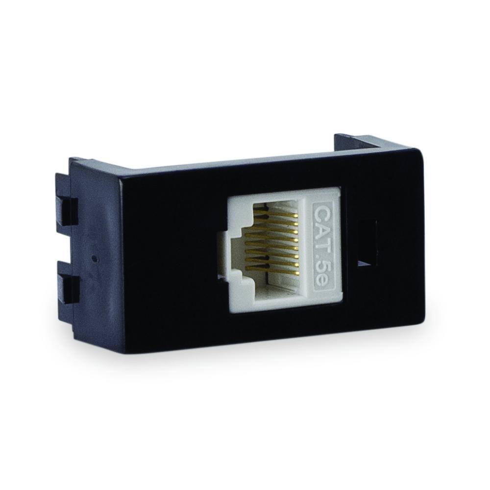 Módulo Tomada Rede Rj-45 Preto Forceline