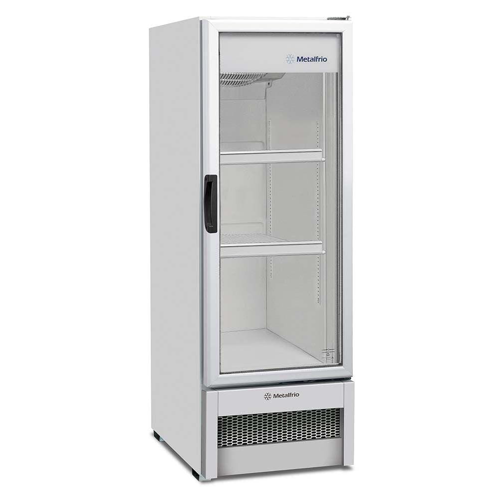 Expositor de Bebidas VB25R Metalfrio Refrigerador de Bebidas Branco 276 Litros VB25R 220v