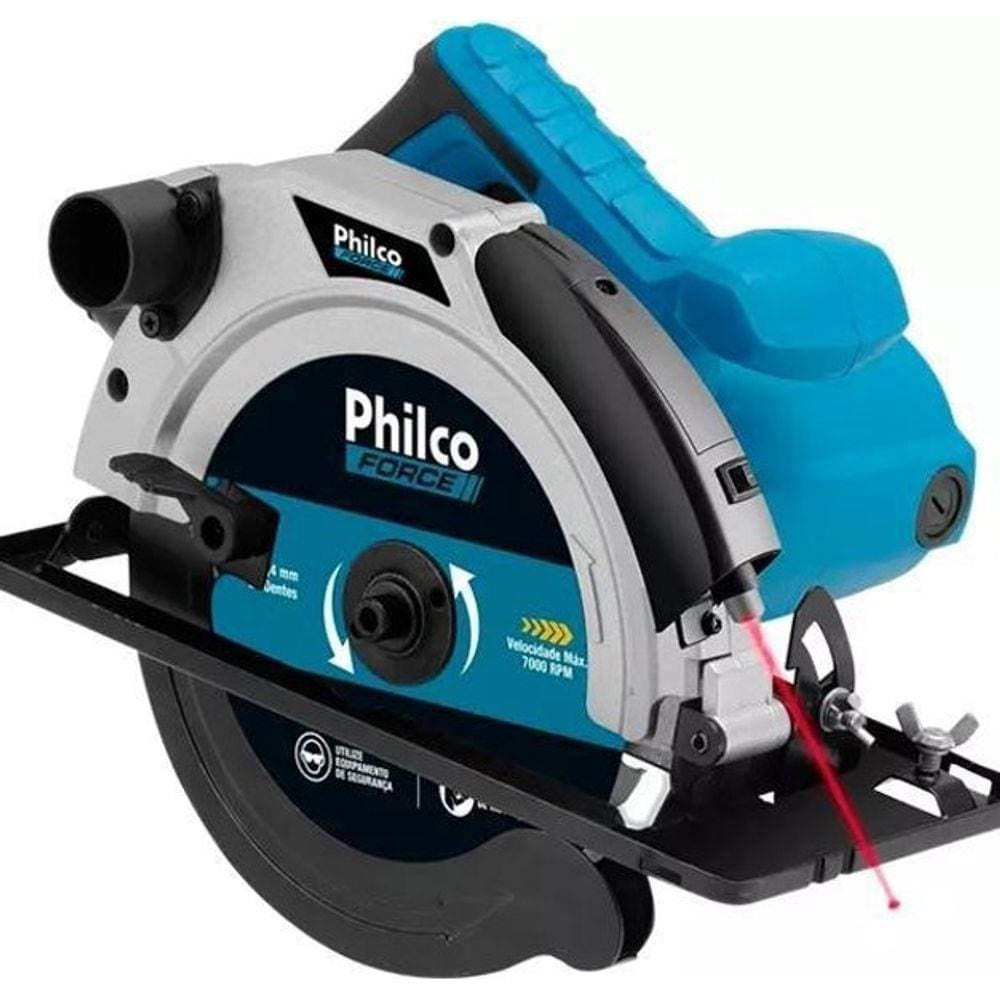 Serra Circular Philco Disco De Corte Guia Laser 1500W 127V