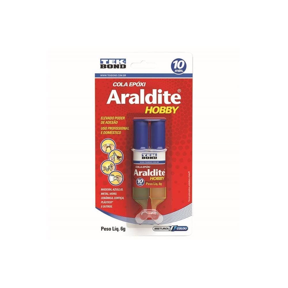 Cola Epóxi Araldite Hobby Seringa 6g